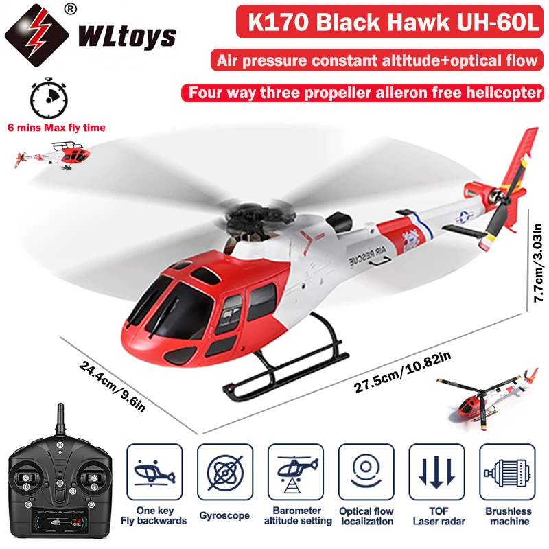 Rc Helicopter Gas - Helicóptero RC WLtoys 4CH K150-AS350, Motor