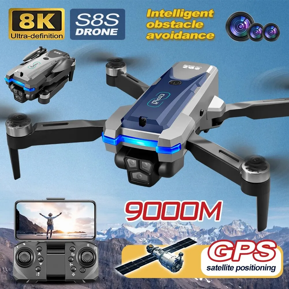 Rc Helicopter Case - Dobrável RC S8S GPS Drone, 5G