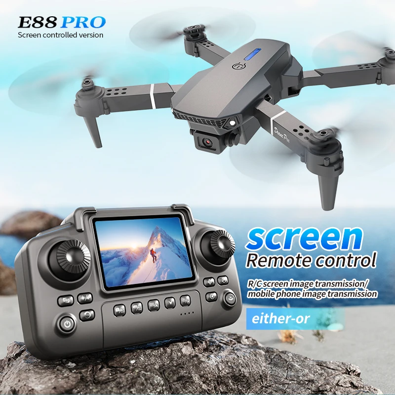 Profissional e88 pro drone com - Rc Helicopter Case avaliação e preço
