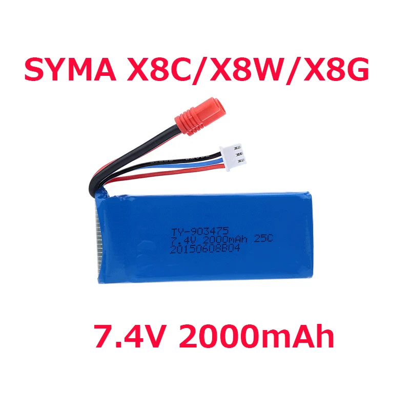 Bateria de 7,4 V 2000 mAh (con - Rc Helicopter Coaxial avaliação e preço