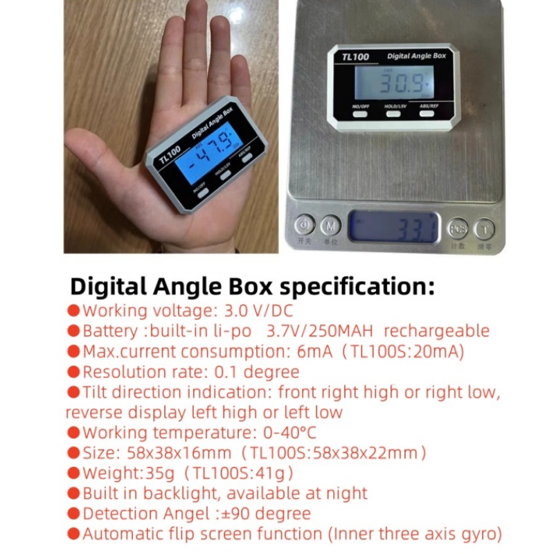 Medidor de ângulo horizontal,  - Rc Helicopter Case avaliação e preço
