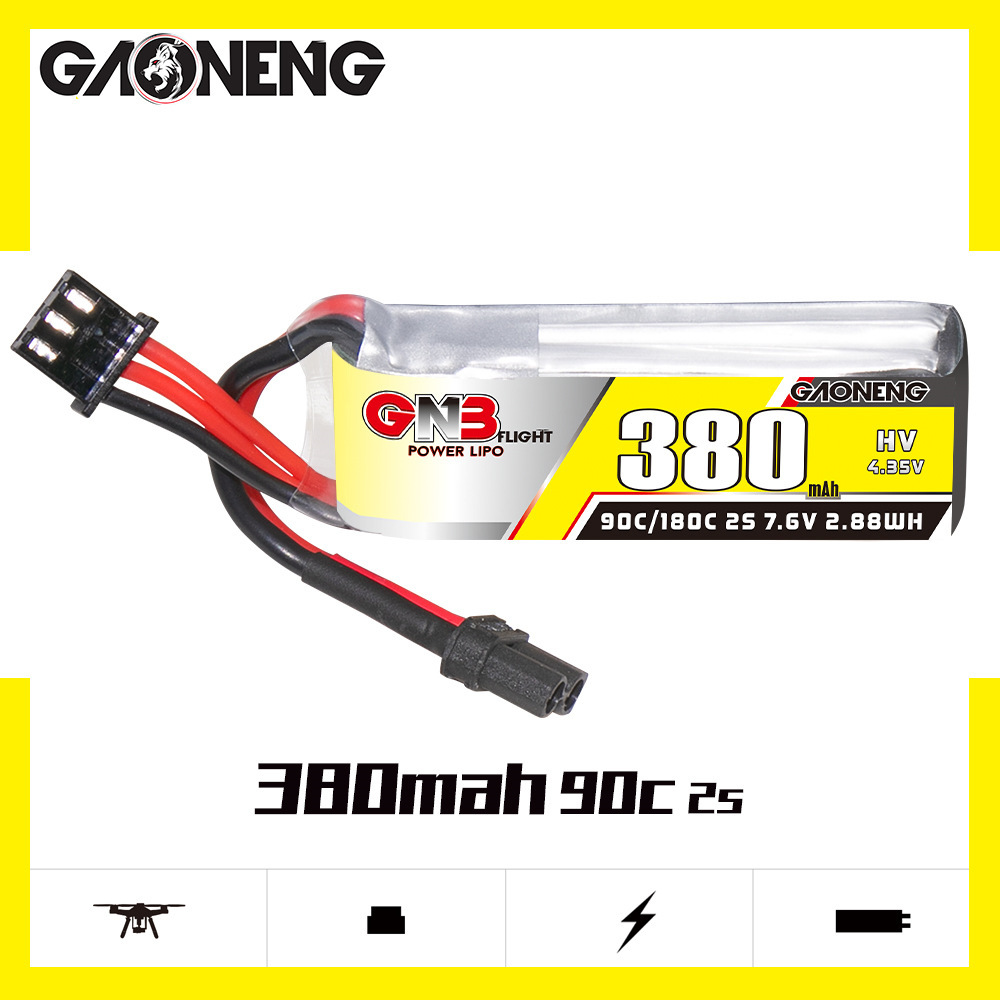 Bateria Lipo GNB 2S 7.6V 380mA - Rc Helicopter Coaxial avaliação e preço