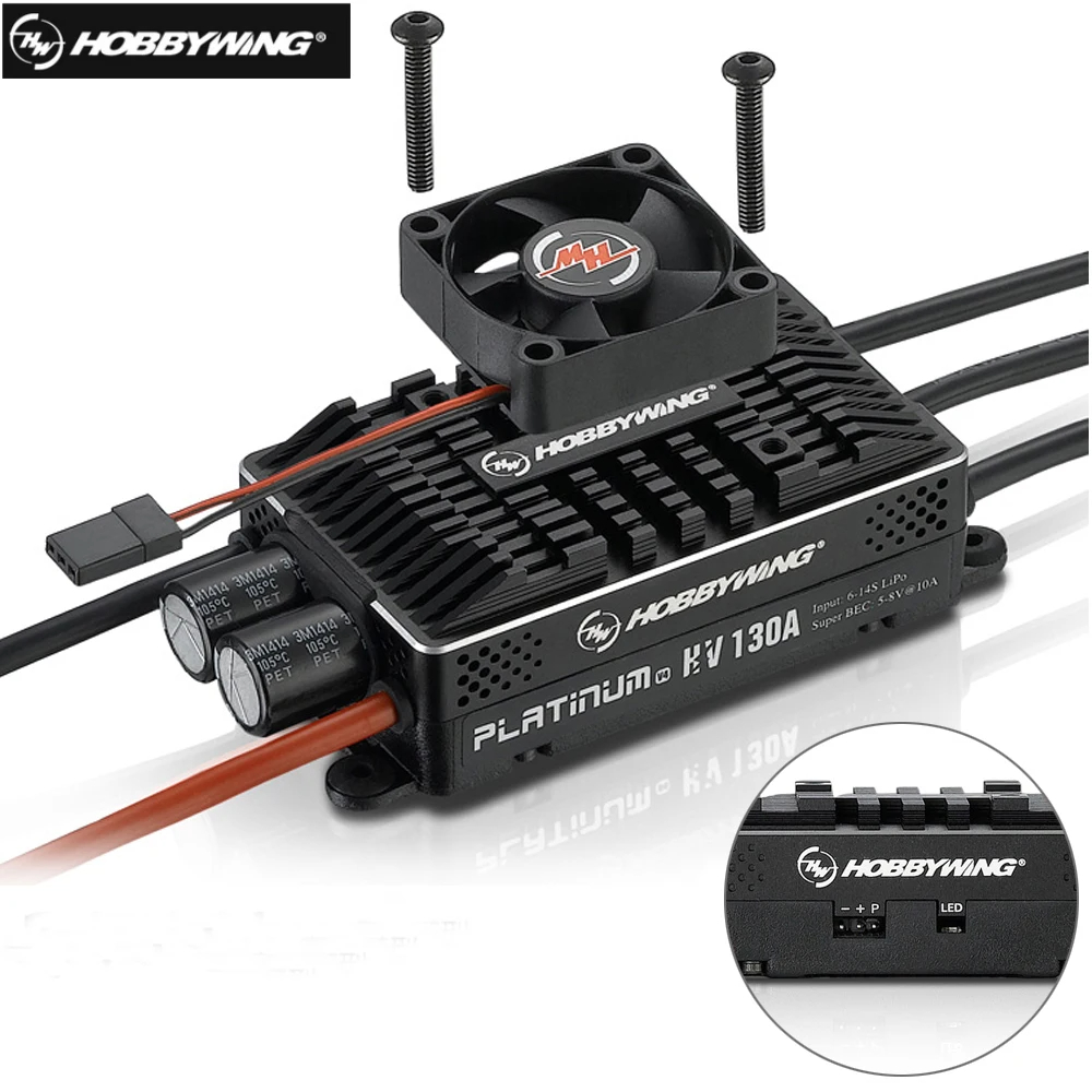 Hobbywing Platinum HV 130A SBE - Rc Helicopter Motor avaliação e preço